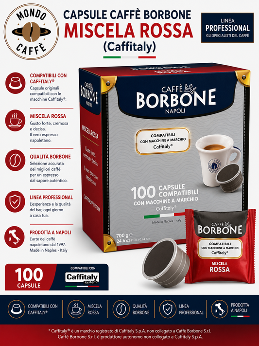 CAPSULE CAFFÈ BORBONE MISCELA ROSSA(Espresso Point)